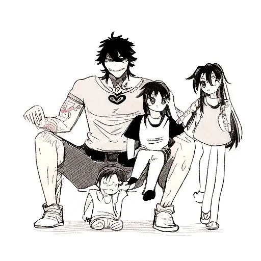 Design a full arm tattoo,  incorporating love of family,  being a father, a husband and a brother tattoo design idea