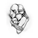 Design a full arm tattoo,  incorporating love of family,  being a father, a husband and a brother tattoo design idea