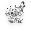 Design a full arm tattoo,  incorporating love of family,  being a father, a husband and a brother tattoo design idea