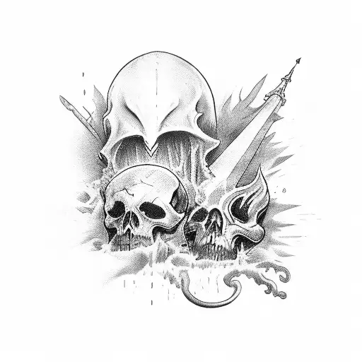 Meridiem Games Blasphemous  tattoo design idea