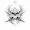 Meridiem Games Blasphemous  tattoo design idea