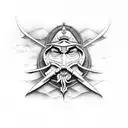 Meridiem Games Blasphemous  tattoo design idea