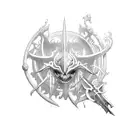 Meridiem Games Blasphemous  tattoo design idea