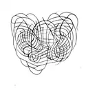 dancer, oneline tattoo design idea