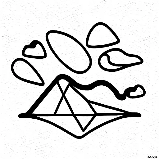 geology and fosils tattoo design idea