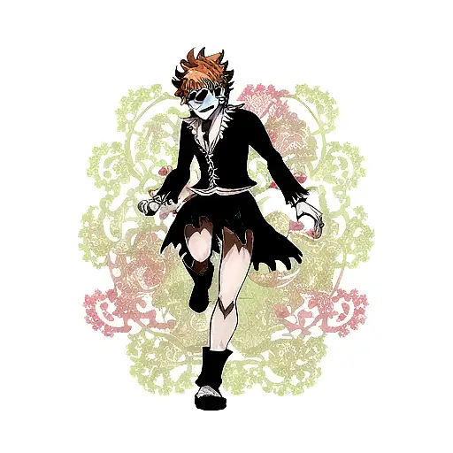 Black Clover Asta tattoo design idea