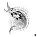 barracuda tattoo design idea