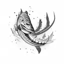barracuda tattoo design idea