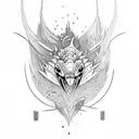 barracuda tattoo design idea