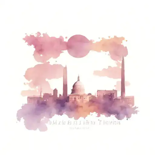 Washington dc skylines   tattoo design idea
