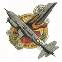Air Force 20 years avionics b-q1b kc-135r tattoo design idea
