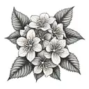 Hydrangea and the Azores tattoo design idea