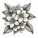Hydrangea and the Azores tattoo design idea