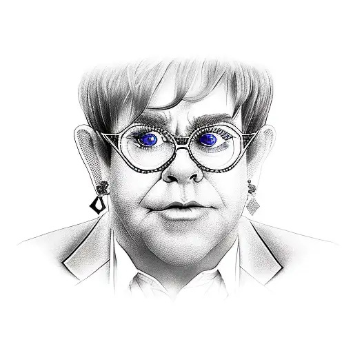 Elton John  tattoo design idea