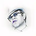 Elton John  tattoo design idea