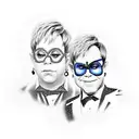 Elton John  tattoo design idea