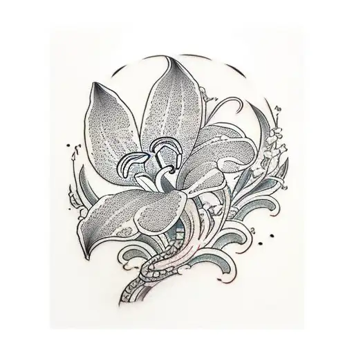 Lily of the Valley tattoo design idea