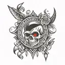 tags emblem tattoo design idea