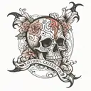 suicidal thoughts tattoo design idea