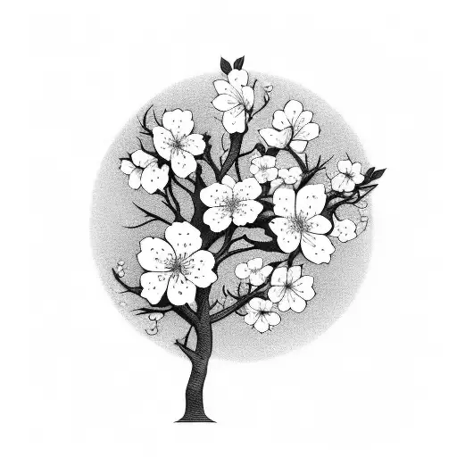 Cherry Blossom tattoo design idea