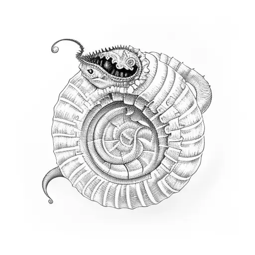 Lydia Deetz and sand worm tattoo design idea
