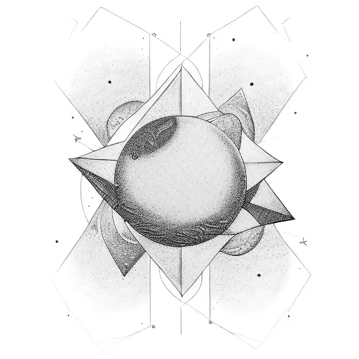 a line of Pluto, Venus, balance, strength, moon glyph  tattoo design idea