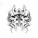 Zeus vs Cronos  tattoo design idea