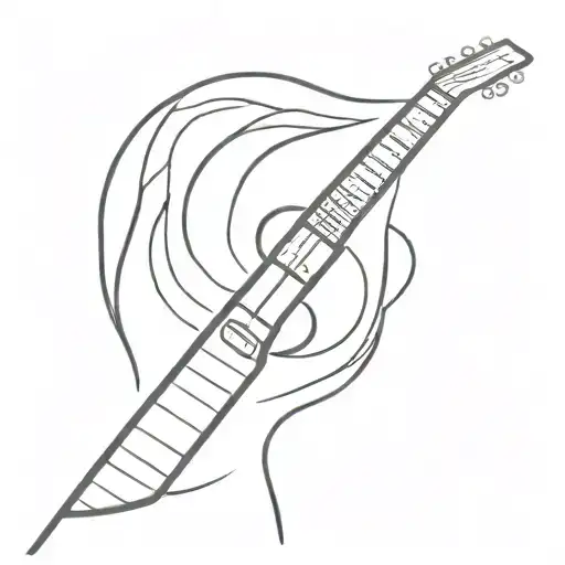 guitar tattoo design idea