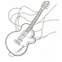 guitar tattoo design idea