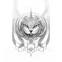 family, strength, protector tattoo design idea