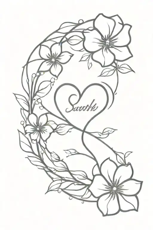 Rembering a loved one who died by suicide awareness tattoo design idea