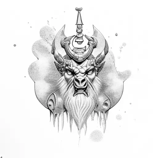 zues poseidon ares left sleeve tattoo design idea