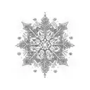 snowflakes tattoo design idea