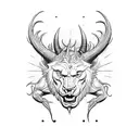 the beast, Yolo, logo tattoo design idea