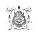 the beast, Yolo, logo tattoo design idea