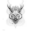 the beast, Yolo, logo tattoo design idea
