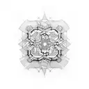 microscope tattoo design idea