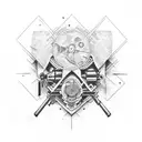 microscope tattoo design idea