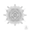 dragonfly with mandala tattoo design idea