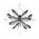 dragonfly with mandala tattoo design idea