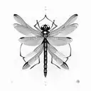 dragonfly with mandala tattoo design idea