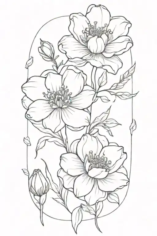 birth flower tattoo design tattoo design idea