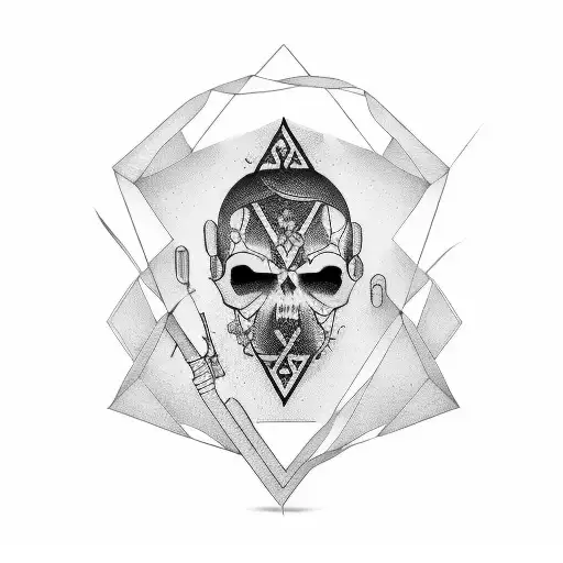 israel gun tattoo design idea