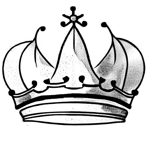 King's Crown on shell tattoo design idea