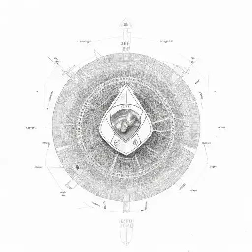 Teslas 369 diagram with the number 1984 involved tattoo design idea