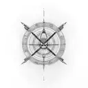 Teslas 369 diagram with the number 1984 involved tattoo design idea