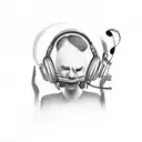 music black note that spawns spectrum of emotions from sadness to happiness  tattoo design idea