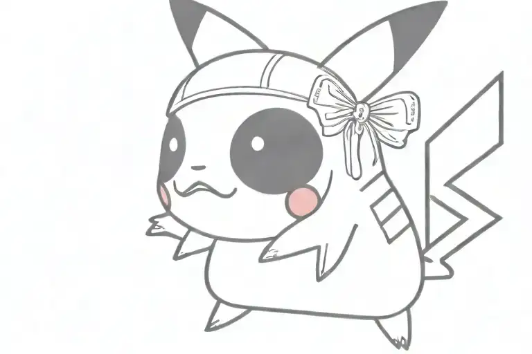pikachu doing cocaine on Friday the 13 tattoo  tattoo design idea