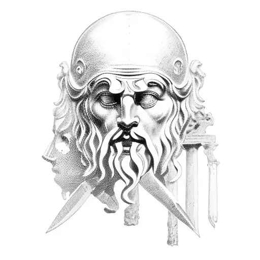 rome, Greece, antique, mythology, sparta tattoo design idea