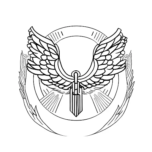 michael arc angel back tattoo tattoo design idea